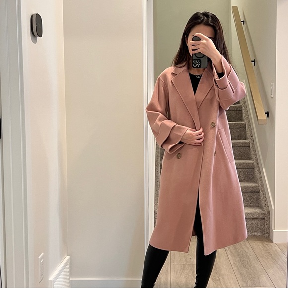 Brand NEW Dusty pink wool coat! - Picture 4 of 5